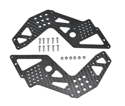 Carbon Fiber F/R Side Chassis (2) Plates for Losi 1/8 LMT 1.0 4WD Monster