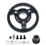 Steel 56T+18T Spur & pinion 0.8M 32P for 1/10 Slash 2WD & Drag Slash 2416 4690