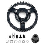 Steel 58T+18T Spur & pinion 0.8M 32P for 1/10 Slash 2WD & Drag Slash 2416 4690