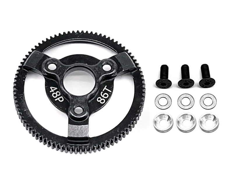 C32891 Steel 86T Spur Gear 0.6M 48P for Traxxas 1/10 Slash 2WD & Drag Slash 2416 4690 - Image 1