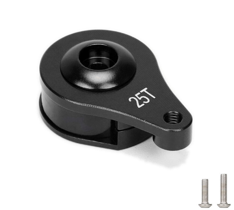 C32896BLACK Universal Alloy Servo Saver 25T for Futaba Servo (r=16.5mm) - Image 1