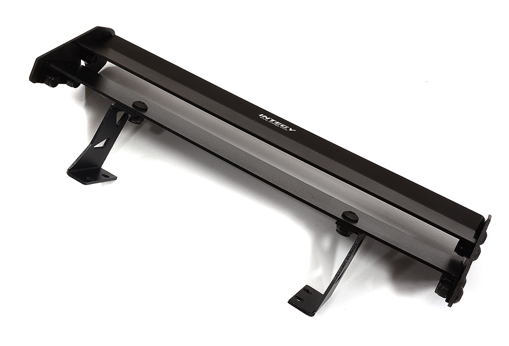 C32899BLACK Black Realistic 1/10 Size Alloy & Carbon Fiber Rear Wing 165mm Width - Image 1