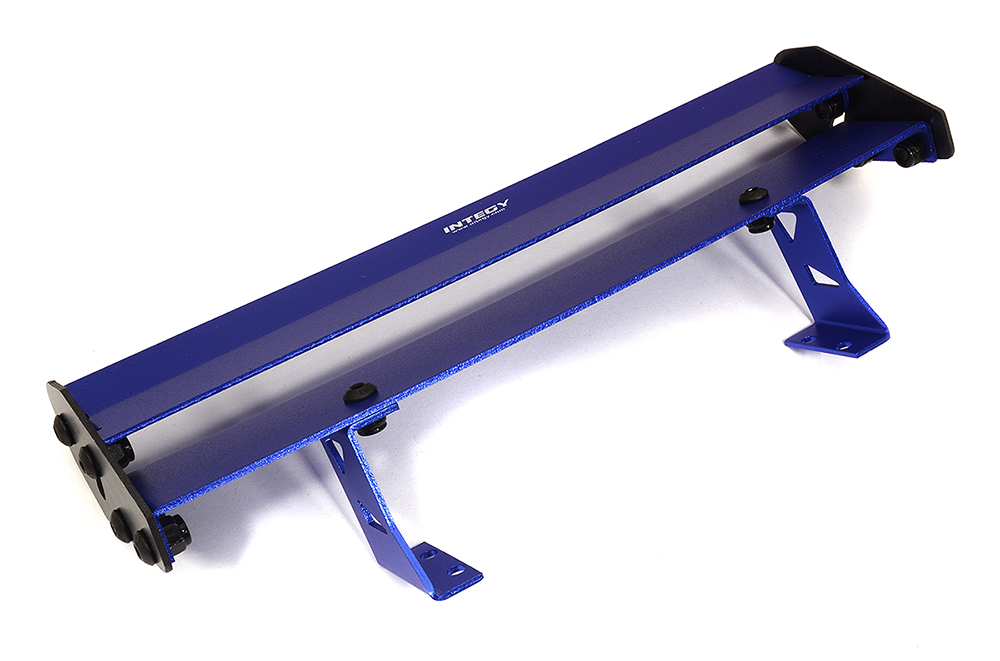 C32900BLUE Realistic 1/10 Size Alloy & Carbon Fiber Rear Wing 180mm Width - Image 1