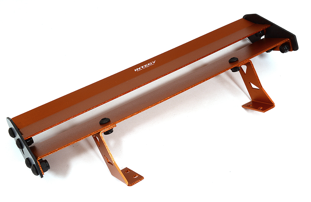 C32900ORANGE Realistic 1/10 Size Alloy & Carbon Fiber Rear Wing 180mm Width - Image 1