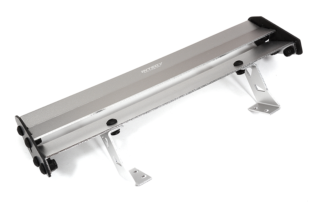 C32900SILVER Realistic 1/10 Size Alloy & Carbon Fiber Rear Wing 180mm Width - Image 1