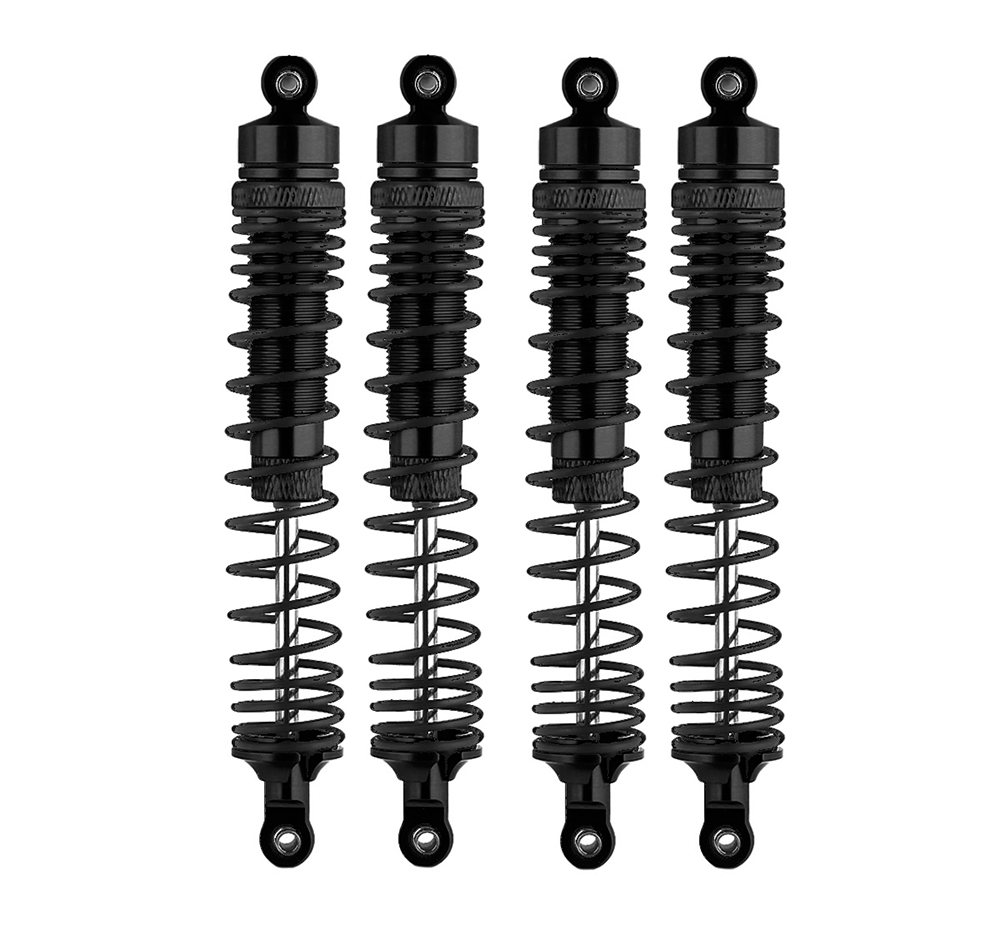 C32906BLACK Black Alloy Machined Shock Set (4pcs) for Losi 1/8 LMT 1.0 4WD Monster Truck - Image 1