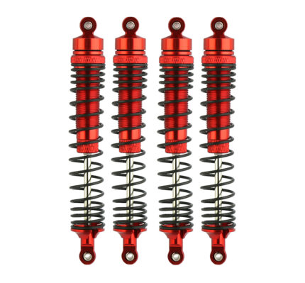 Red Alloy Machined Shock Set (4pcs) for Losi 1/8 LMT 1.0 4WD Monster Truck