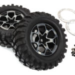 Realistic Alloy 1.9 Wheel & Tire (2) 405g Total for Scale Crawler (O.D.=97mm)