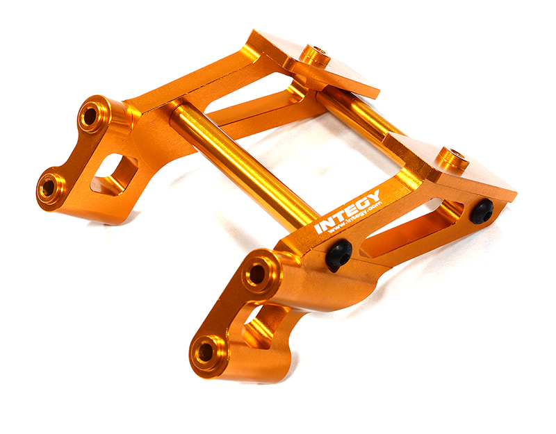 C32934ORANGE Billet Machined Rear Wing Mount for Arrma 1/10 Kraton 4X4 4S V2 BLX ARA320631 - Image 1