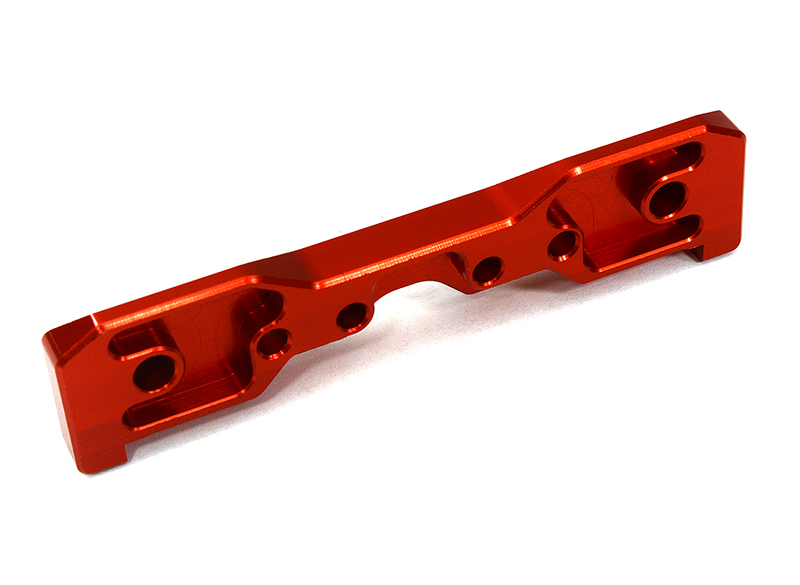C32938RED Machined 1-Piece Front Brace B Hinge Pin Block for Traxxas 1/8 Sledge 4WD 9535 - Image 1