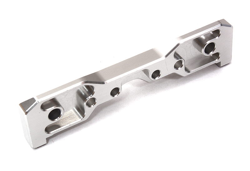 C32938SILVER Machined 1-Piece Front Brace B Hinge Pin Block for Traxxas 1/8 Sledge 4WD 9535 - Image 1