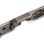 Billet Machined 1-Piece Rear Brace C Hinge Pin Block for Traxxas 1/8 Sledge 9528