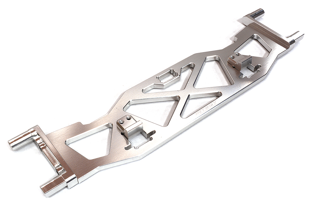 C32940SILVER Billet Machined Battery Hold Down Plate for Traxxas 1/8 Sledge 4WD 9627 - Image 1