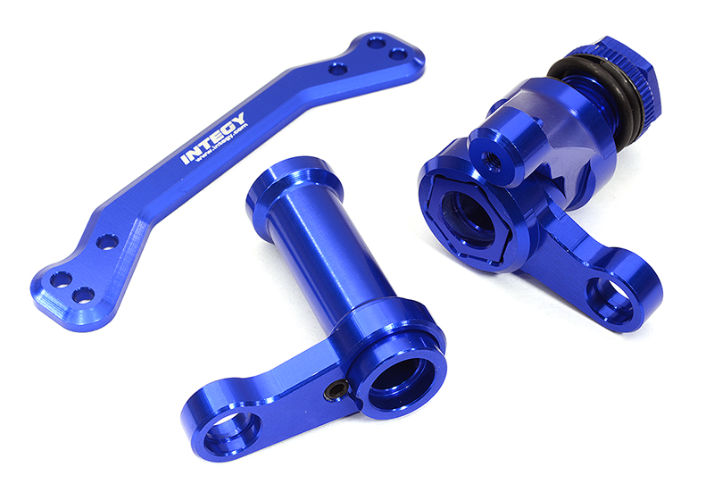 C32942BLUE Billet Machined Steering Bellcrank Set for Traxxas 1/8 Sledge 4WD - Blue 9545 - Image 1