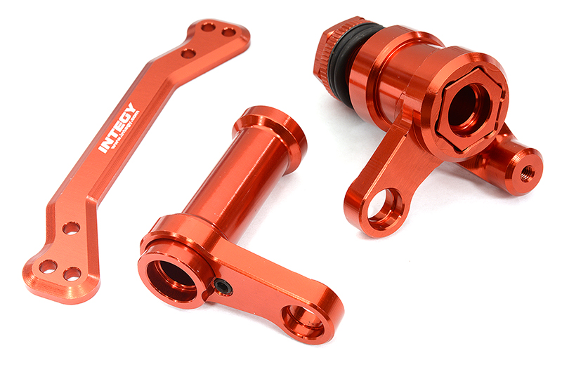 C32942RED Red Steering Bellcrank Upgrade Kit for Traxxas Sledge 4WD 1/8 Scale 9545 - Image 1