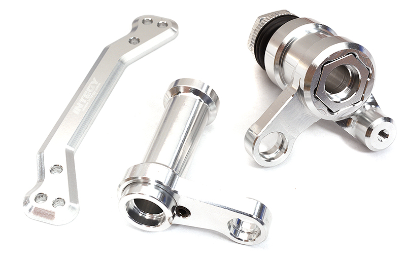 C32942SILVER Silver Steering Bellcrank Upgrade for Traxxas Sledge 4WD 1/8 Scale 9545 - Image 1