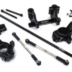 Black Rear Wheel Steering Conversion Kit for Arrma 1/7 Limitless All-Road
