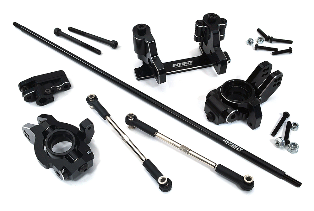 C32944BLACK Black Rear Wheel Steering Conversion Kit for Arrma 1/7 Limitless All-Road - Image 1