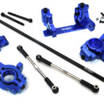 Blue Rear Wheel Steering Conversion Kit for Arrma 1/7 Limitless All-Road