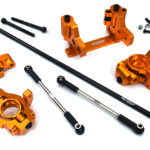 Orange Rear Wheel Steering Conversion Kit for Arrma 1/7 Limitless All-Road