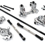 Silver Rear Wheel Steering Conversion Kit for Arrma 1/7 Limitless All-Road
