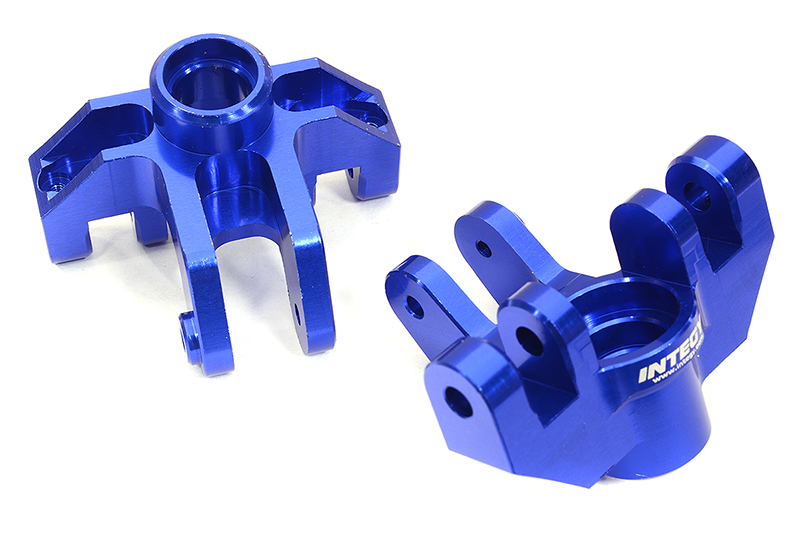 C32945BLUE Billet Machined Steering Knuckles for Losi 1/8 LMT 1.0 4WD Monster Truck - Image 1