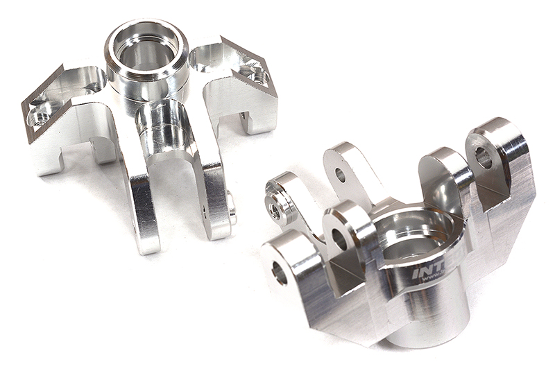 C32945SILVER Billet Machined Steering Knuckles for Losi 1/8 LMT 1.0 4WD Monster Truck - Image 1