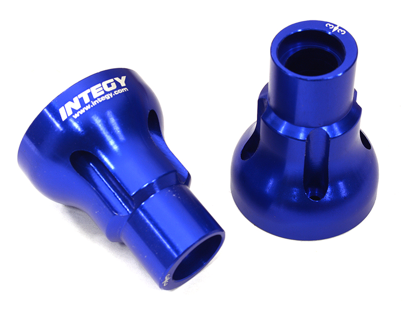 C32946BLUE Billet Machined 3 Degree Axle Mount Set for Losi 1/8 LMT 1.0 4WD Monster Truck - Image 1