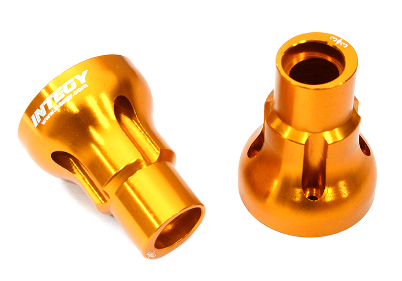 C32946ORANGE Billet Machined 3 Degree Axle Mount Set for Losi 1/8 LMT 1.0 4WD Monster Truck - Image 1