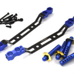 Front & Rear Body Mounts w/ Body Posts for Arrma 1/7 Infraction 6S BLX ARA320517