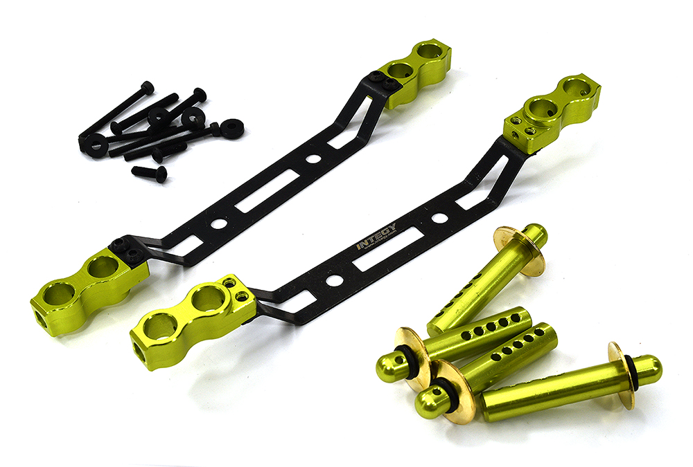 C32948GREEN Front & Rear Body Mounts w/ Body Posts for Arrma 1/7 Infraction 6S BLX ARA320517 - Image 1