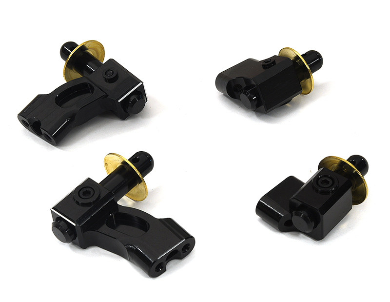 C32949BLACK Billet Front & Rear Body Mounts & Posts for Arrma 1/8 Kraton 6S BLX V5 AR320357 - Image 1