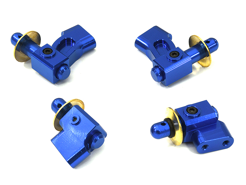 C32949BLUE Billet Front & Rear Body Mounts & Posts for Arrma 1/8 Kraton 6S BLX V5 AR320357 - Image 1