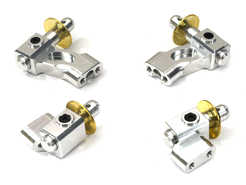 C32949SILVER Billet Front & Rear Body Mounts & Posts for Arrma 1/8 Kraton 6S BLX V5 AR320357 - Image 1