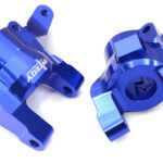Blue Billet Machined Caster Blocks for Axial SCX6 Jeep Wrangler 1/6 Scale 252003