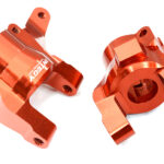 Red Billet Machined Caster Blocks for Axial SCX6 Jeep Wrangler 1/6 Scale 252003