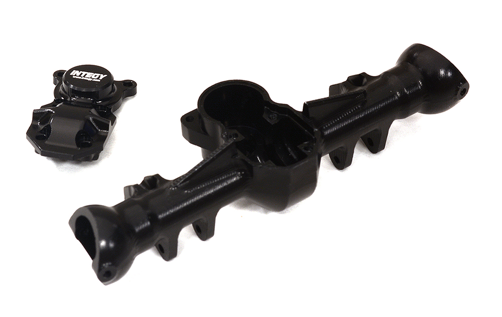 C32953BLACK Billet Machined Front Axle Housings for Axial 1/24 SCX24 Rock Crawler - Image 1