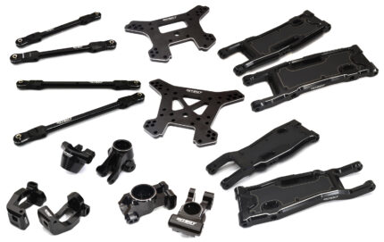 Complete Black Suspension Upgrade Kit for Traxxas Sledge 1/8 Scale 4WD