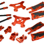 Complete Red Billet Machined Suspension Upgrade Kit for Traxxas Sledge 4WD