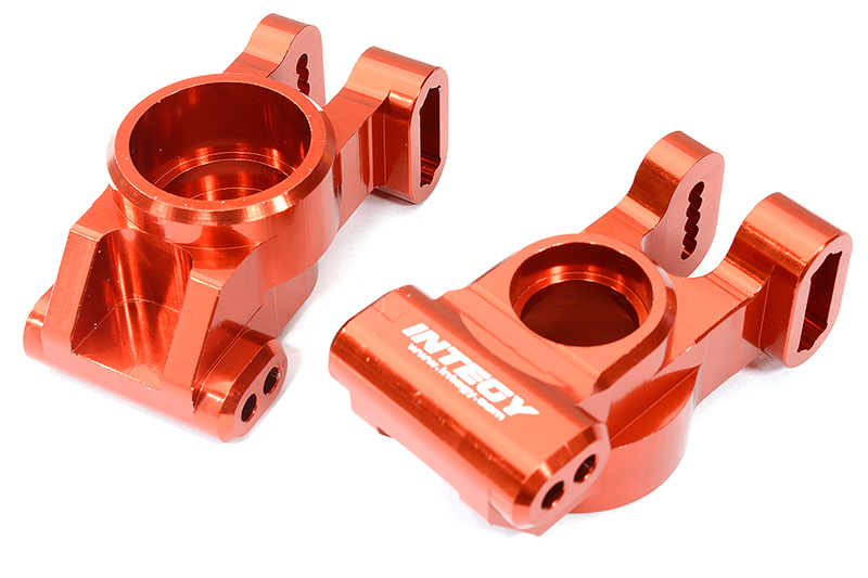 C32958RED Billet Machined Rear Hub Carriers for Traxxas 1/8 Sledge 4WD Monster Truck 9552 - Image 1