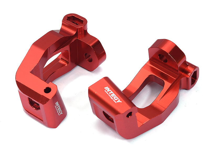 C32959RED Billet Machined Caster Blocks for Traxxas 1/8 Sledge 4WD 9532 - Image 1