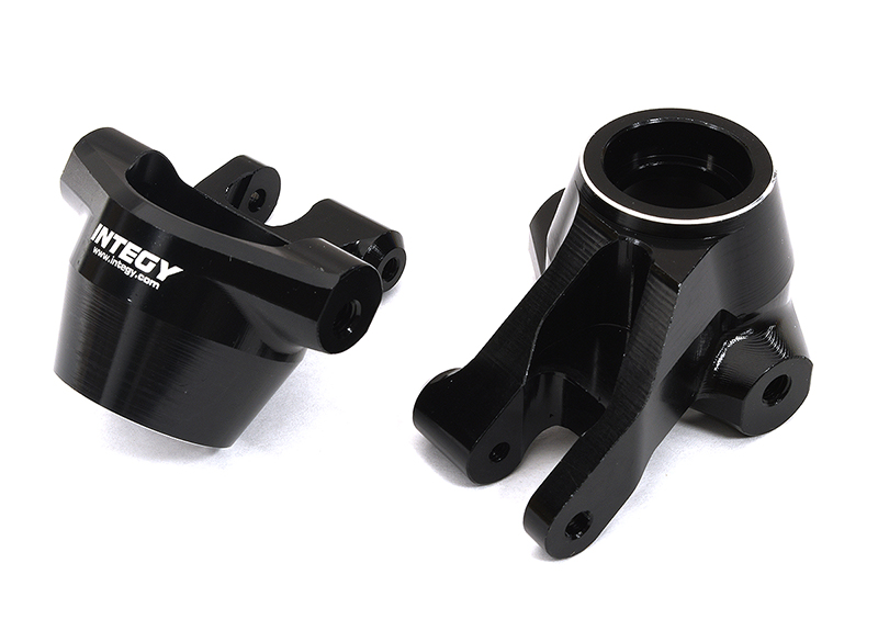 C32960BLACK Billet Machined Steering Knuckles for Traxxas 1/8 Sledge 4WD 9537 - Image 1