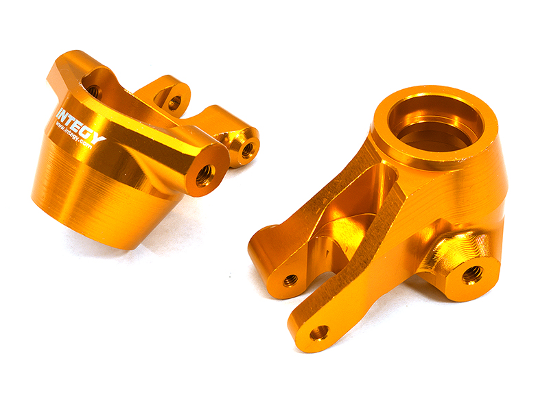 C32960ORANGE Billet Machined Steering Knuckles for Traxxas 1/8 Sledge 4WD 9537 - Image 1