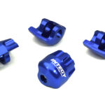 Blue Billet Machined Shock Cap Protectors for Arrma 1/8 Kraton 6S BLX AR330492