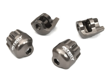 Grey Billet Machined Shock Cap Protectors for Arrma 1/8 Kraton 6S BLX AR330492