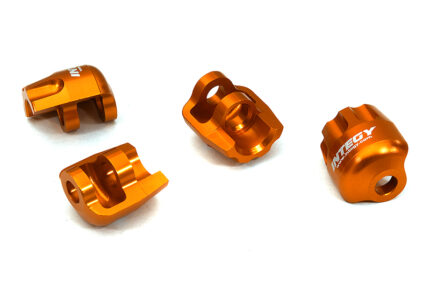 Orange Billet Machined Shock Cap Protectors for Arrma 1/8 Kraton 6S BLX AR330492