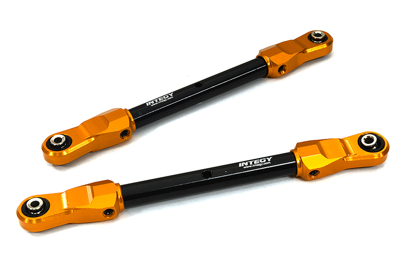 C32966ORANGE Billet Machined Front 117mm Upper Linkages for Traxxas 1/8 Sledge 4WD 9547 - Image 1