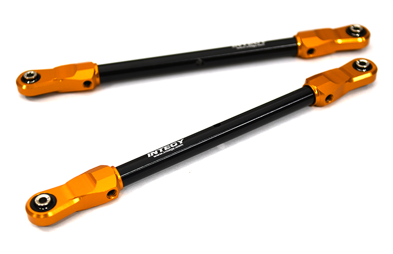 C32967ORANGE Billet Machined Rear 144mm Upper Linkages for Traxxas 1/8 Sledge 4WD 9548 - Image 1