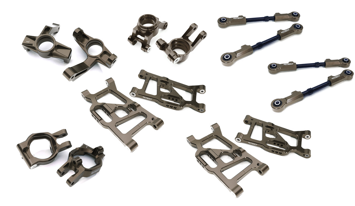 C32968GREY Billet Machined Conversion Kit for Losi 1/5 Desert Buggy XL-E 2.0 - Grey - Image 1