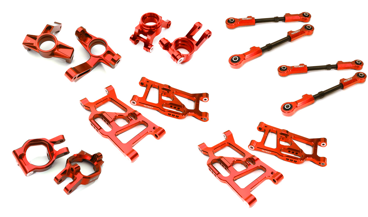 C32968RED Red Billet Machined Upgrade Conversion Kit for Losi 1/5 Desert Buggy XL-E 2.0 - Image 1